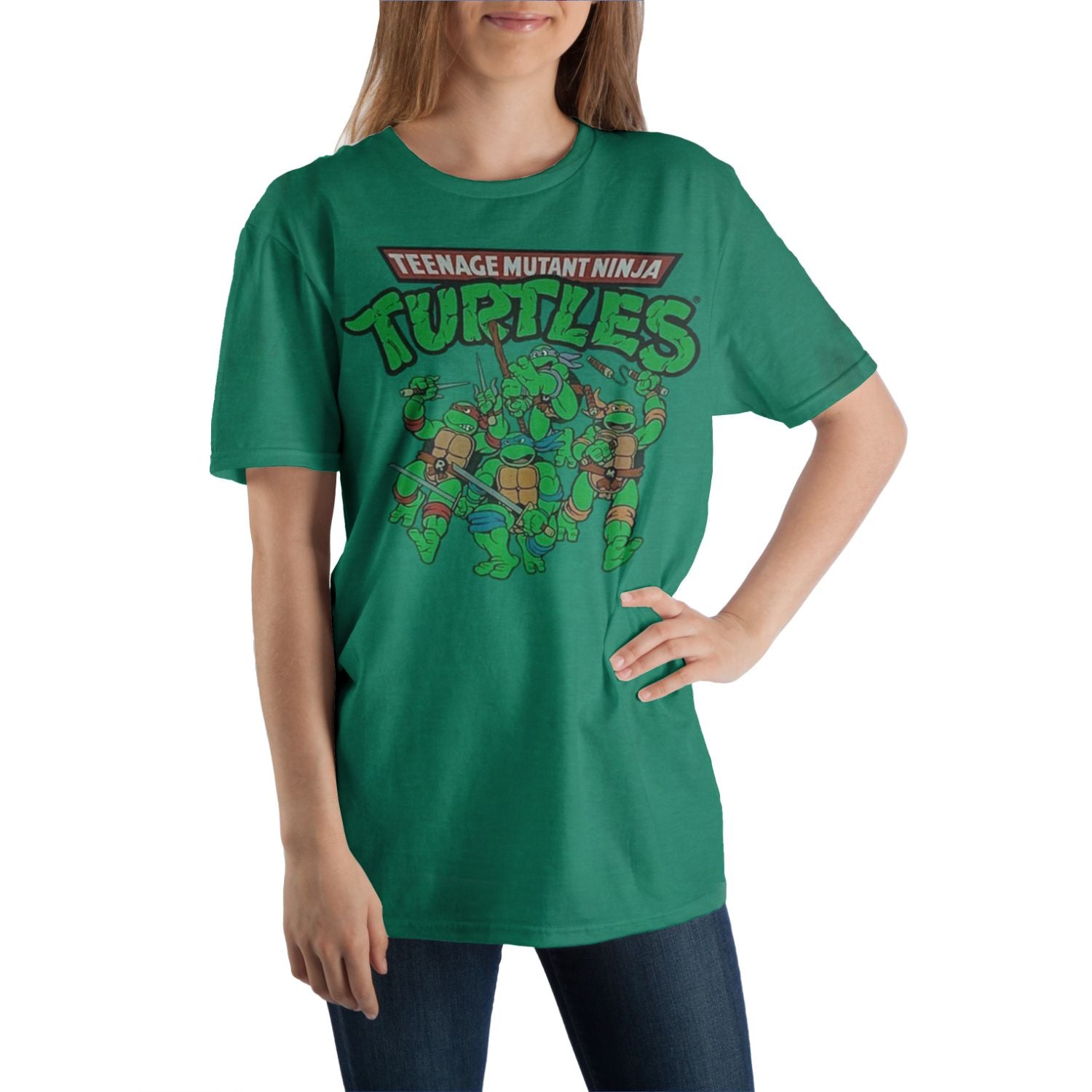 Bioworld Teenage Mutant Ninja Turtles TMNT Men's Green T-Shirt Tee Shirt-Medium