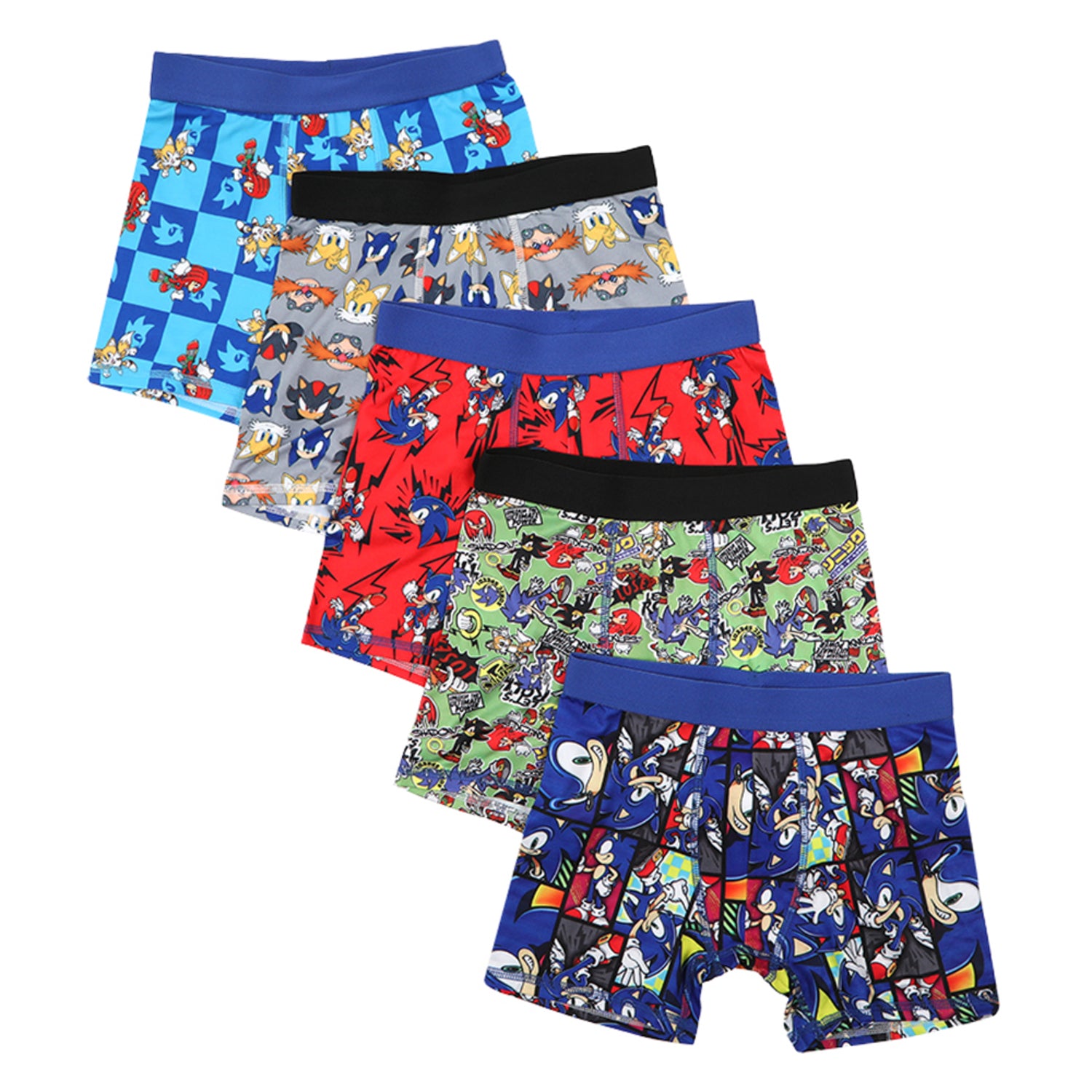 Sonic the Hedgehog Big Boys Underwear Multipacks, Sonic 5pk Brief