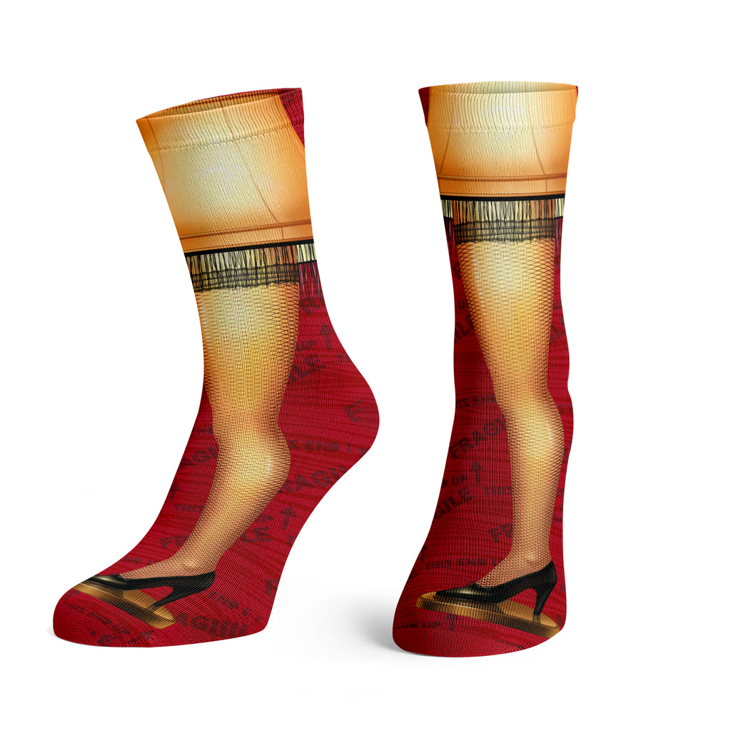 A Christmas Story Leg Lamp Crew Socks Flux Outfitters
