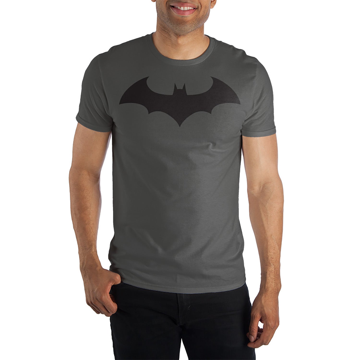 spons recorder artikel DC Comics Batman Logo Grey T-Shirt – Flux Outfitters
